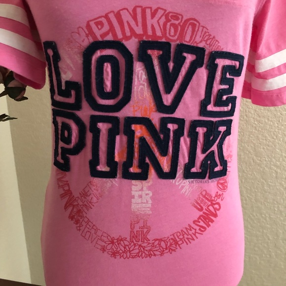 Vintage VS PINK Varsity Short Sleeve Tee - Picture 4 of 10